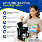 True Fresh Coffee Machine Descaler & Cleaner Tablets - 24 Count, Uses for Keurig, Breville, Miele, Delonghi, Ninja, Nespresso, Coffee Maker Pot cleaning Tabs, Descale Drip Coffee & Espresso Machines