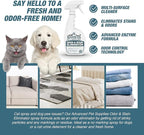 Advanced Pet Stain Remover - Dog Stain Remover and Odor Neutralizer with a Fresh, Clean Scent - Professional Strength Enzymatic Pet Carpet Cleaner Spray - Made in The USA - 32 Ounces
