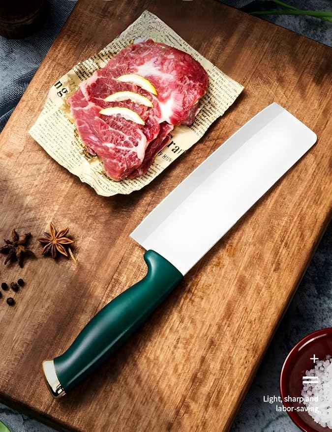 DESIAR 6.5 Inch Ceramic Chef Knife - Sharp Vegetable Chopping & Butcher Knife with Sheath Cover, Easy to Clean Kitchen Knives Set in Gift Box