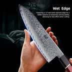 FINDKING 8 Inch Japanese Chef's Knife, Premium Damascus Steel Construction Kitchen Knife, Multifunctional Gyuto Knife, Exceptional Cutting Performance (Samurai Series)