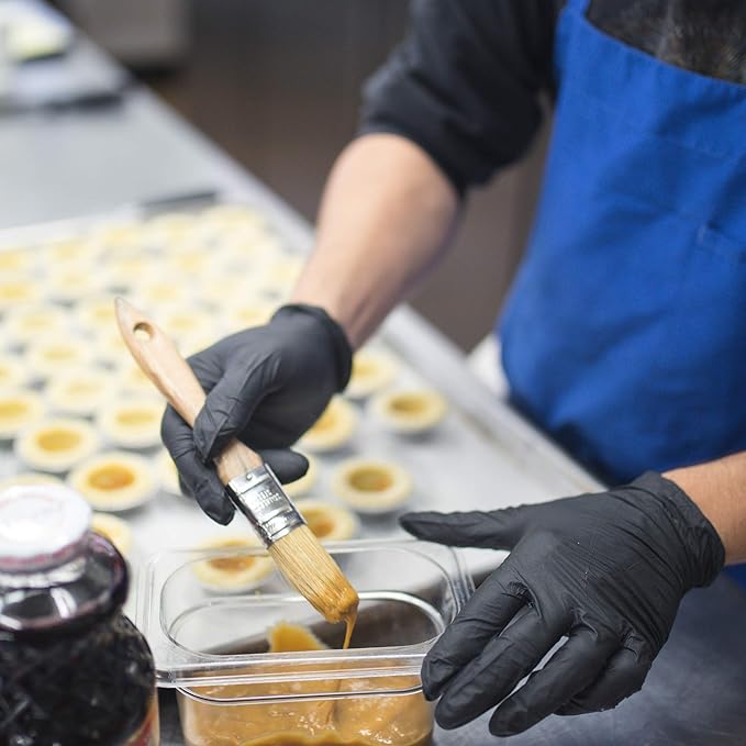 X3 Black Nitrile Disposable Industrial-Grade Gloves 3 Mil, Latex and Powder-Free, Food-Safe, Non-Sterile, Lightly-Textured