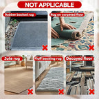 Rug Non Slip Grippers, Reusable Rug Tape Pads for Hardwood Floors, Strong Carpet Gripper for Area Rugs, No Damaging for Floor, 16Pcs