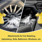 Comforday Multi-Purpose Handheld Pressurized Steam Cleaner with 9-Piece Accessories, Perfect for Stain Removal, Curtains, Car Seats, Floor, Carpet, Window Cleaning