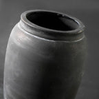 Terracotta Rustic Vase, Farmhouse Decorative Vase Boho Decor, Ceramic Vases for Home Decor, Table, Living Room, Shelf Decoration, 8.2 Inch