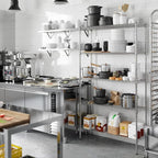 14" Deep x 42" Wide x 74" Height Wire Shelving Kit | 5-Tier | NSF Commercial Storage Rack Unit