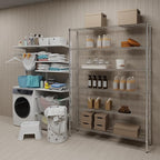 14" Deep x 60" Wide x 74" Height Wire Shelving Kit | 6-Tier | NSF Commercial Storage Rack Unit