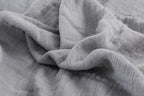 100% Cotton Muslin Throw Blanket for Bed, Couch, Small, Decorative, Soft, Pre-Washed, Breathable and Lightweight Gauze Blanket with Tassels, Suitable for All Seasons, Light Grey, 50"x60"