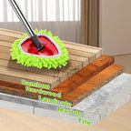 4 Pcs Spin Mop Heads Replacements & 1 Base Set for Ocedar Rinseclean 2-Tank System,Machine Washable Chenille Mop Replacement,Easy Cleaning for Bathroom,Kitchen,Tub
