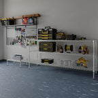 18" Deep x 72" Wide x 34" Height Wire Shelving Kit | 3-Tier | NSF Commercial Storage Rack Unit