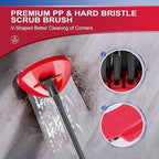 Mop Replacement Head for O Cedar Spin Mop 1 Tank System, 4 Head with 3 Mop Replace Head & One Scrub Brush Head,Microfiber Spin Mop Refills and Floor Scrubber Mop Replace