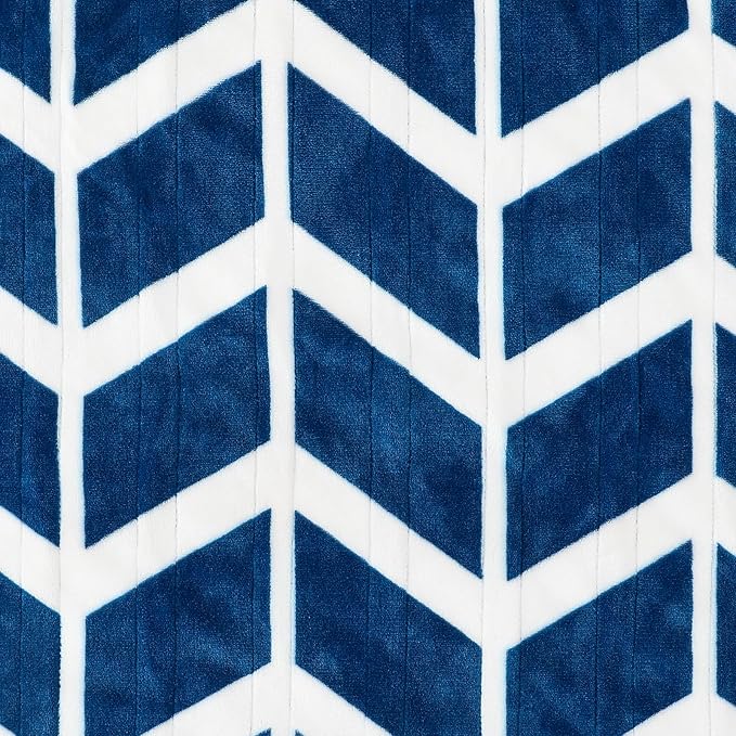 VENTIMI Electric Blanket Heated Throw, 50" x 60" Heated Blanket with 5 Heat Levels & 3 Hours Auto Off, Fast Heating Blankets with ETL & FCC Certification, Navy