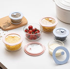 Urban Green Glass Food Container Set with Glass Lid, 6 Pack, Meal Prep Containers with Silicone Framed Airtight Lid, Leakproof, 100% Plastic Free,