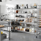 14" Deep x 72" Wide x 74" Height Wire Shelving Kit | 6-Tier | NSF Commercial Storage Rack Unit