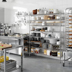 14" Deep x 60" Wide x 74" Height Wire Shelving Kit | 8-Tier | NSF Commercial Storage Rack Unit