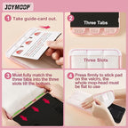 JOYMOOP Flat Mop, Microfiber Mops for Floor Cleaning, 60" Long Handle with Flexible 13" Flat Head, Pink