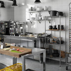 18" Deep x 24" Wide x 64" Height Wire Shelving Kit | 4-Tier | NSF Commercial Storage Rack Unit