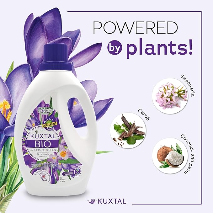 KUXTAL Fabric Softener 1-Pc & Liquid Laundry Detergent 2-Pc (202.8 fl oz) Biodegradable & Eco-Friendly And Natural Extracts, Its Cleaning (Mix liquid)