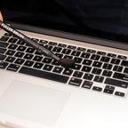 Fuller Brush Electronics Dusting Brush Set – for Laptop, Screen, Keyboard, TV, Phone, Vehicle Dash – Dual-Ended Duster with Microfiber and Goat Hair – Mini Bench Brush Duster with Polystatic Fibers