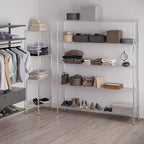 14" Deep x 72" Wide x 86" Height Wire Shelving Kit | 5-Tier | NSF Commercial Storage Rack Unit