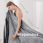 Wapaneus Foot Pocket Heated Blanket Electric Throw with 10 Heating Levels and 4 Timer Settings 4 Hours Auto Shut Off, Flannel Fast-Heating Heated Throw 50" x 60", Machine Washable,Light Grey
