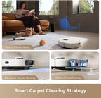 DREAME L40s Ultra CE Robot Vacuum and Mop with Auto-Empty, Mop Self-Cleaning, 13,000Pa Suction, Mop Raising, Ultrasonic Carpet Sensing, Ideal for Pet Hair, Carpet and Hard Floors, Easy Maintenance