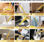 Steam Cleaner,Heavy-duty Steam Cleaners for home,Detachable Handheld Steamer for Cleaning,248°F Steam Mop for Floors, Cars,Furniture,Tiles, Kitchen,Bathroom,Grout and More,21-Piece Kit Include