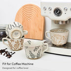 Ceramic Coffee Mug, 12 oz Novelty Unique Teacup with Handle, Stoneware Cup for Tea Mocha Latte Cappuccino Espresso (Butterfly)