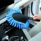 Tanlade 4 Pack Microfiber Car Duster Exterior Scratch Free with Extendable Handle Auto Duster Exterior Cleaning Tools for Car Brush for Truck Bike Rv Boats Motorcycle (Blue)