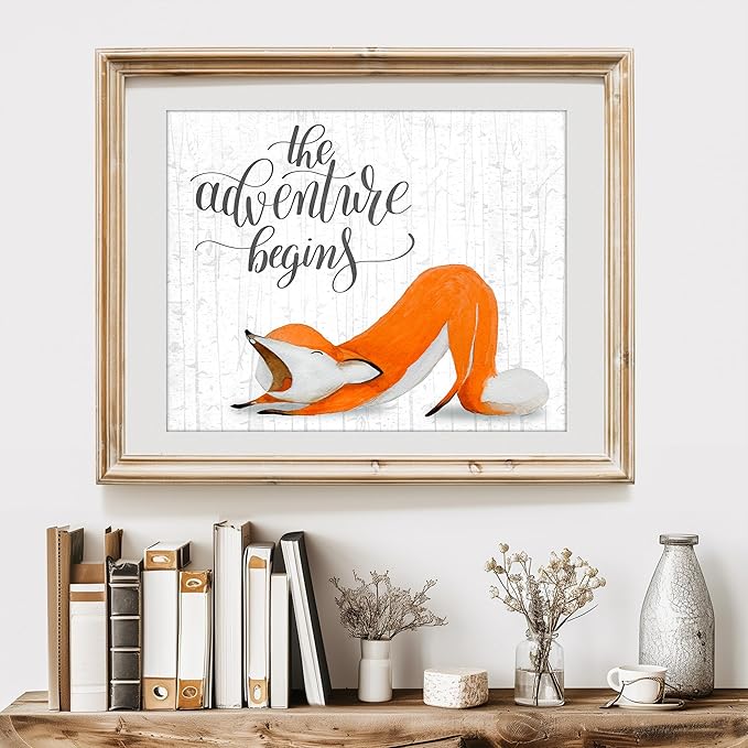 Fox Art Prints (Set of 4) - Unframed - 11X14s | Wall Decor to Bring Nature's Charm Indoors | A Stunning Addition to Any Art Lover's Collection | Home Office Decor | Living Room Decor