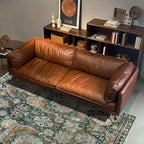 RUGSURE Washable Area Rugs - Perfect for Living Room, Bedroom, Kids Room, Nursery - Stain & Water Resistant Non-Slip, Pet & Child Friendly, Vintage Tribal Area Rugs (Green, 4' x 6')