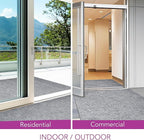 iCustomRug Hallway Runner Rug – 4x10ft Grey, Indoor/Outdoor, Non-Slip Rubber Backing, Low-Profile All-Weather Carpet, Non-Shedding & Easy Care, Entryway Mat Ideal for High Traffic Areas