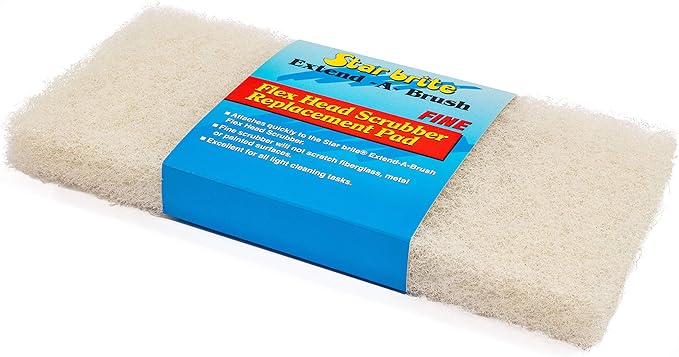 STAR BRITE Flexible Head Scrubber Replacement (Fine) (White) (040125)
