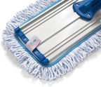 Zflow 18" Microfiber Dust Mop Pads 2-Pack - Premium Commercial Grade Washable Pads (18", Blue)