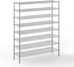 18" Deep x 60" Wide x 74" Height Wire Shelving Kit | 8-Tier | NSF Commercial Storage Rack Unit