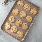 HAPPIELS Nonstick Non-Toxic 18-inch Half Baking Sheet 2-Pack | Premium Extra Thick Sheet Pan | Warp Resistant Large Cookie Sheet