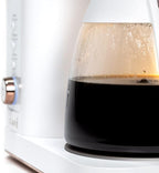 Café Specialty Drip Coffee Maker | 10-Cup Glass Carafe | WiFi Enabled Voice-to-Brew Technology | Smart Home Kitchen Essentials | SCA Certified, Barista-Quality Brew | Matte White (Renewed)