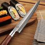 KEEMAKE Sushi Knife Japanese - 11.5 inch Sashimi Knife Japanese VG10 Stainless steel Single Bevel Blade, Perfect Rosewood Handle Yanagiba & Slicing Knives