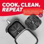 Instant Pot 4QT Vortex Plus 6-in-1 Mini Air Fryer, Custom Program Options, Crisps, Broils, Roasts, Dehydrates, Bakes, Reheats, 100+ In-App Recipes, Stainless Steel,4 Quarts