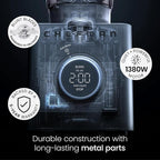 Chefman Obliterator 48 oz Countertop Blender for Smoothies, 1380W Motor to Crush Ice, Nuts, and Frozen Fruit with Stainless Steel Blade, Auto Blend Function, Includes 20 oz Travel Jar