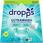 Dropps UltraWash Dishwasher Pods, Lemon Citrus (32 Count) - Biobased Power Deep Clean Dishwasher Detergent Tablets for Sparkling Shiny Dishes - No Rinse Aid or Pre-Wash Needed - Dishwashing Pods