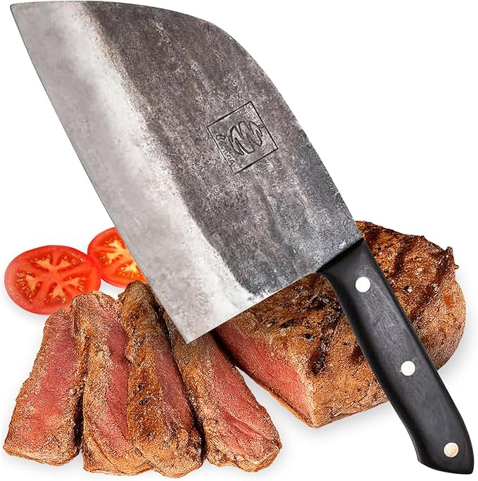 COOLINA Promaja Knife – Carving, BBQ, Meat Cutting, Slicing, Butcher & Chef Knife – Essential Kitchen Tool