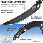XYJ Authentic Since 1986, FULL TANG 10 Inch Boning Knife With Sheath, Stainless Steel Deboning Meat Cleaver for Meat Cutting, Vegetable Kitchen Knife for Outdoor Camping