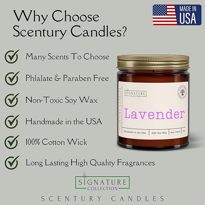 White Oak Vanilla Scented Candle, Many Scents to Choose from, All Natural Non-Toxic Soy Wax, Handmade in The USA (White Oak & Vanilla)