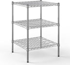 24" Deep x 24" Wide x 34" Height Wire Shelving Kit | 3-Tier | NSF Commercial Storage Rack Unit