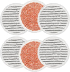 6 Pack S7000 Steam Mop Pads Replacement For Shark S7000AMZ S7001 S7001TGT S7000 Series Steam Mop, Microfiber and Reusable Mop Pads for Shark Steam & Scrub All-in-One Scrubbing Mop Pads for Cleaning