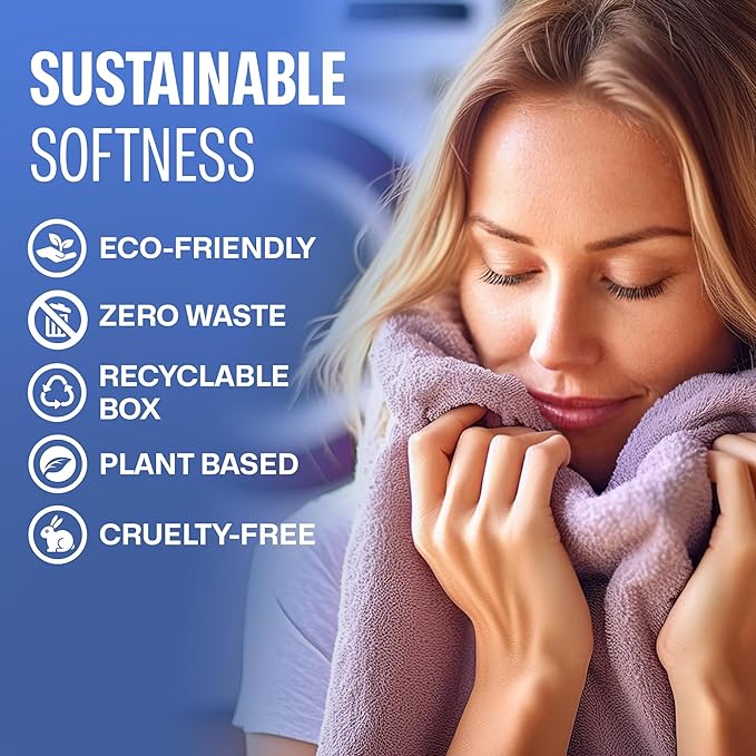 Sudstainables Fabric Softener Sheets for Washer – Eco-Friendly Laundry Softener Sheets for Washing Machines, Scented (200 loads)