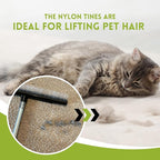 Room Groom Carpet Rake and Groomer with Telescoping 54 Inch Adjustable Handle, Portable Design, Carpet Brush Ideal for Pet Hair, Refreshing High Pile Carpets, Rugs, and Artificial Turf