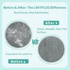 220mm-Blade-LINTPLUS Pet Hair Remover Max for Large Areas x2 Bigger Than Pro(Dog Hair Remover) - Deep Cleaner Pro Cat Hair Remover Multi Fabric Pet Hair Removal Tool&Carpet Rake