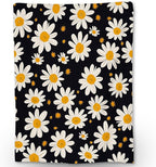 White Daisy Flowers Blanket - Soft Lightweight Cozy Floral Flannel Throw Blanket for Adults Kids Women Girls, Warm Fuzzy Blankets for Couch, Bed, Travel, Outdoor Use, Home Decor 60×50 in