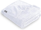 Bare Home Textured Fleece Blanket - Twin/Twin Extra Long - Ultra-Soft Lightweight for Bed, Sofa, and Couch - Luxury Microplush - Cozy Warm Blanket (Twin/Twin XL, Chevron White)